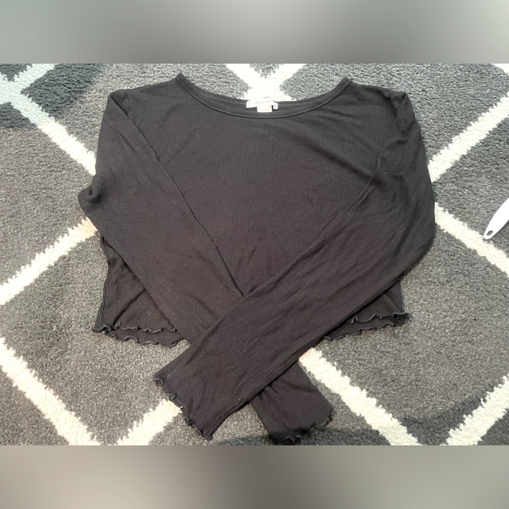 ‘Bozzolo’ Waffle Long Sleeve Crop